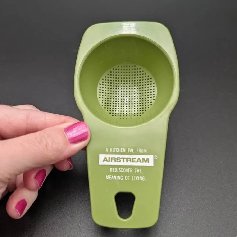 Vtg Airstream Kitchen Set Avocado Green Plastic Promotional Kitchen Tools USA RV